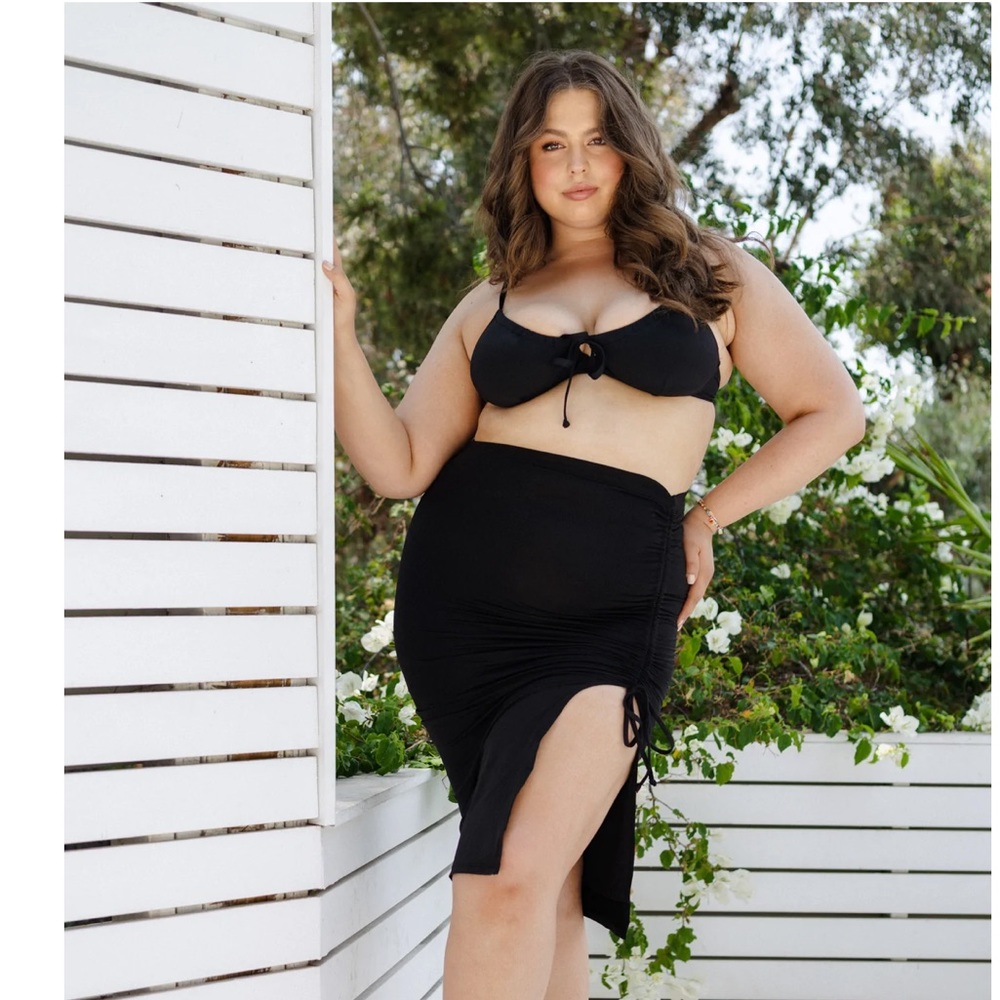 Black Toluca Swim Skirt